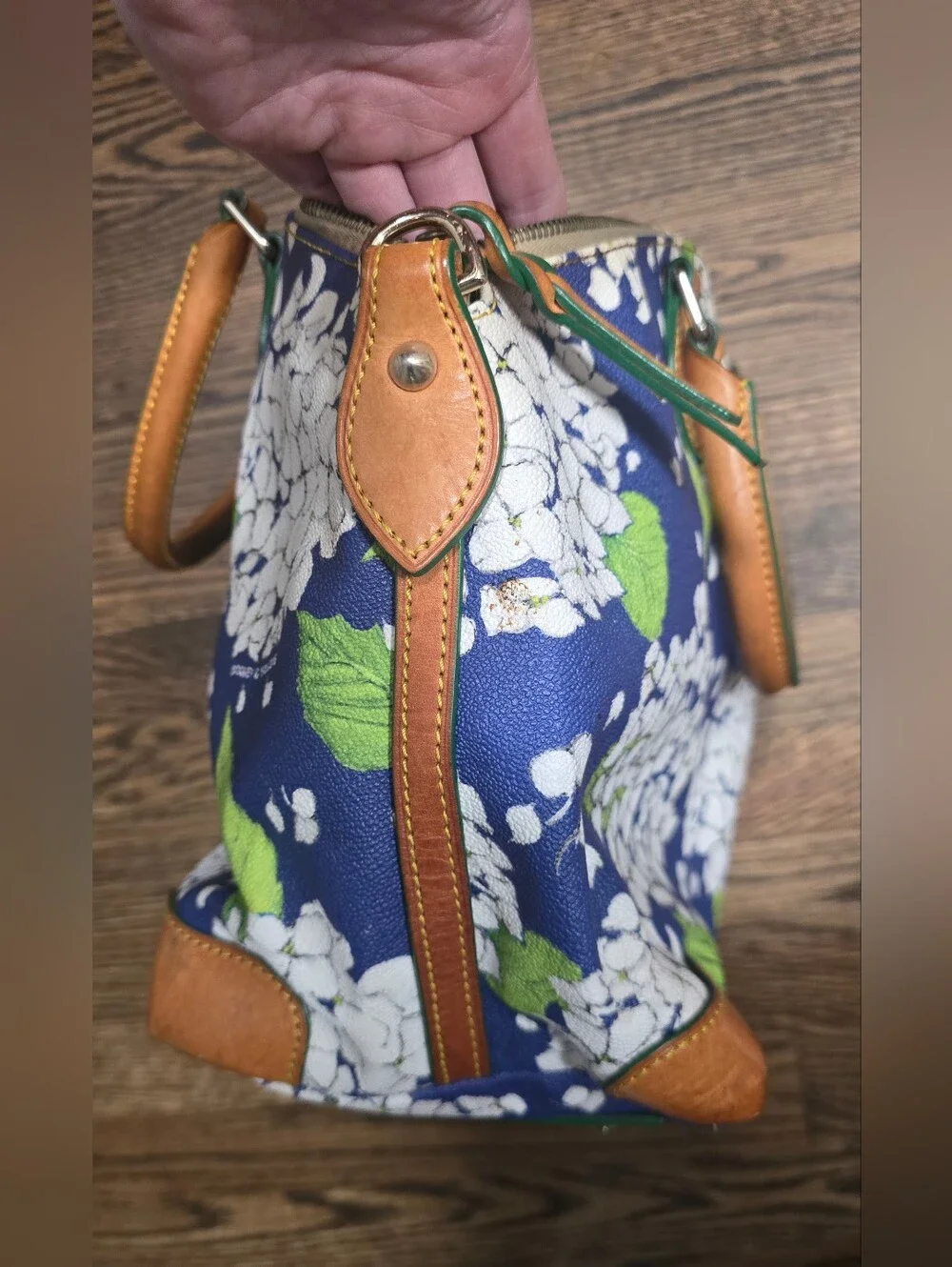 DOONEY & BOURKE Hydrangea Blue Geena Satchel